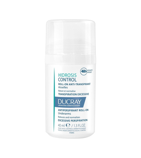 Ducray, Hidrosis Control, Anti-Perspirant, Deodorant Roll-On, Unisex, 40 ml