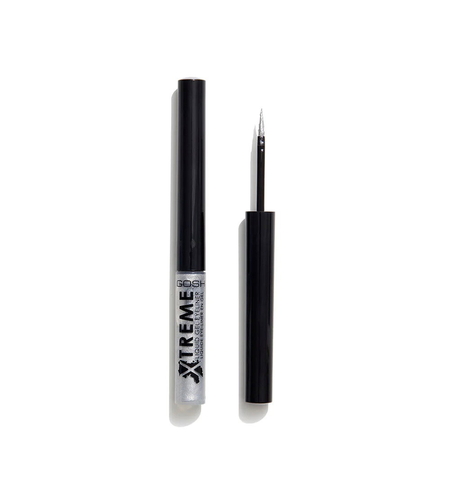Gosh, Xtreme, Waterproof, Liquid Eyeliner, 004, Silver, 1.7 ml *Tester