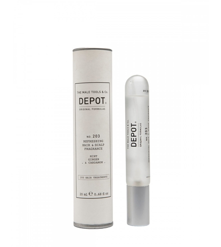 Depot, 200 Hair Treatments No. 203, Hair Scented Mist, For Men, Mint, Ginger & Cardamom, 20 ml