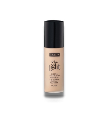 Pupa, Active-Light, Oil Free, Illuminating, Liquid Foundation, 60, Amber, 30 ml