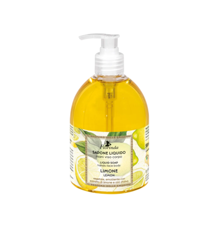 Florinda, Cotton Flowers, Powdery, Cleansing, Liquid Soap, Face & Body & Hands, 500 ml