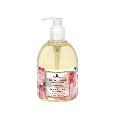 Florinda, Rosa Antica, Cleansing & Softening, Liquid Soap, Hands & Face & Body, 500 ml