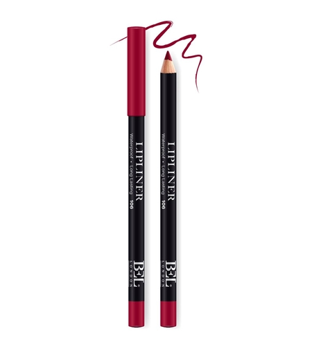 Bel London, BEL London, Hydrogenated Vegetable Oil, Waterproof, Contour, Lip Liner, 106, 0.78 g