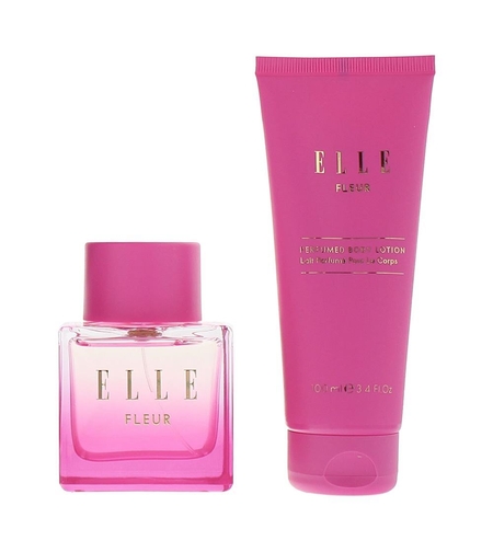Set Elle: Fleur, Body Lotion, 100 ml + Fleur, Eau De Parfum, For Women, 100 ml