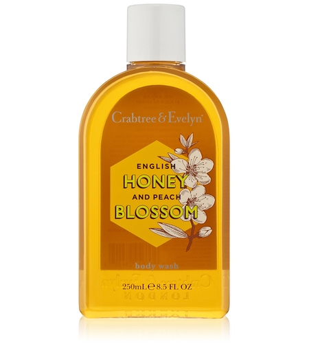 Crabtree & Evelyn, Honey & Peach Blossom, Hydrating, Body Wash, 250 ml