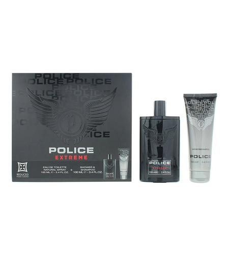 Set Police: Extreme, Eau De Toilette, For Men, 100 ml + Extreme, Shower Gel & Shampoo 2-In-1, 100 ml