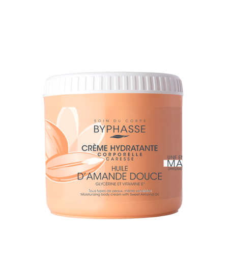 Byphasse, Sweet Almond, Moisturizing, Body Cream, 500 ml