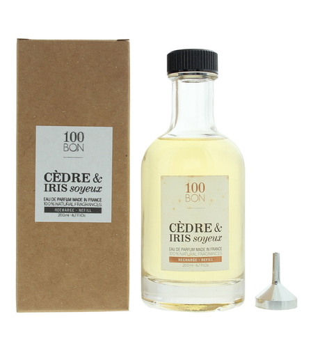 100 Bon, Cedre & Iris Soyeux, Eau De Parfum, Unisex, Refill, 200 ml