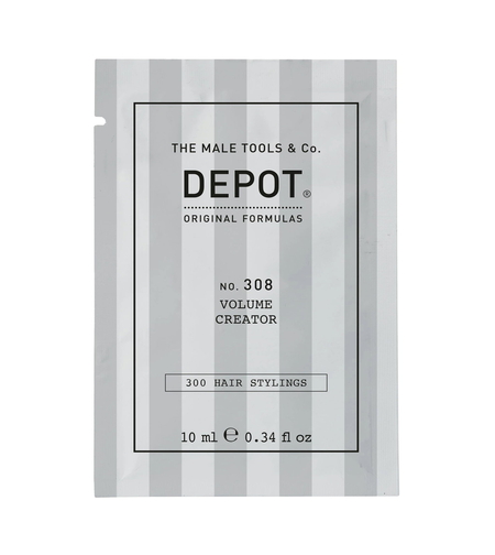 Depot, 300 Hair Stylings No. 308, UV Filter, Hair Styling Gel, For Volume, Medium Hold, 10 ml