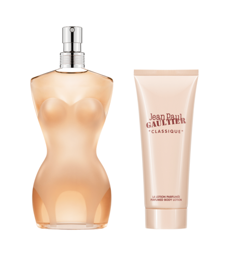 Set Jean Paul Gaultier: Classique, Eau De Toilette, For Women, 50 ml + Classique, Hydrating, Body Lotion, 75 ml