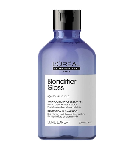 L'Oreal Professionnel, Serie Expert Blondifier Gloss, Acai Polyphenols, Hair Shampoo, Resurfacing And Illuminating, 300 ml