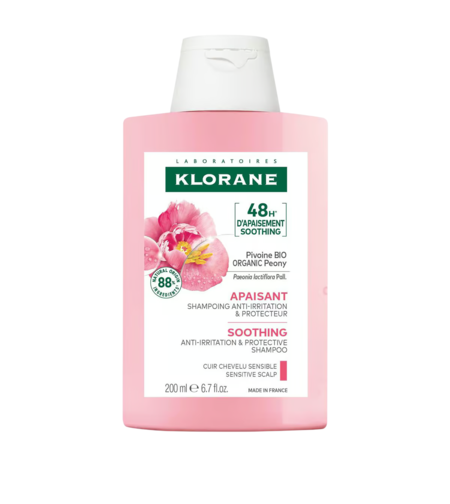 Klorane, Peony, Hair Shampoo, Soothing, 200 ml