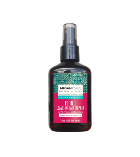 Arganicare, 10 in 1 Keratin, Hair Spray Treatment, Detangling & Anti-Frizz, 150 ml