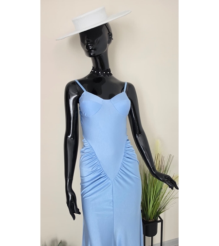 Rochie Maxi Elegantă Baby Blue