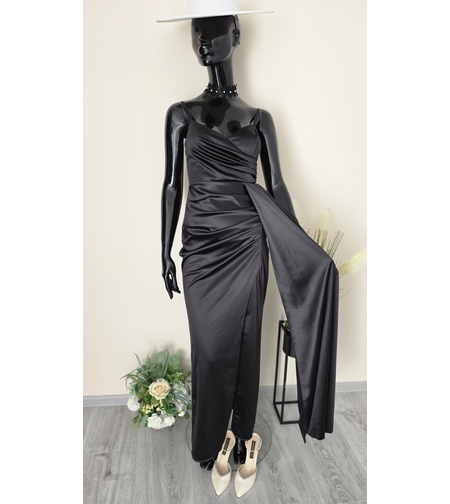 Rochie Lungă Amira-Negru