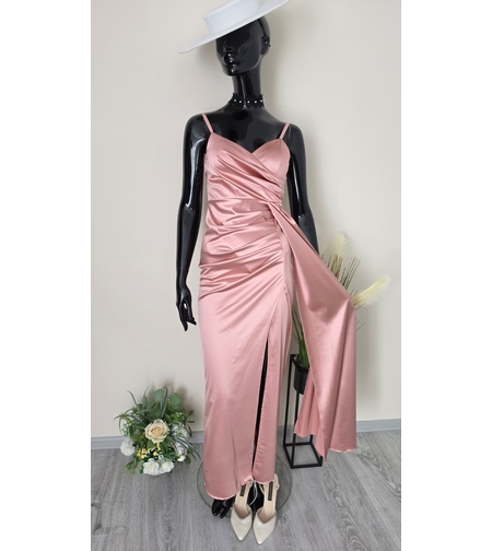 Rochie Lungă Amira-Roz Pudră