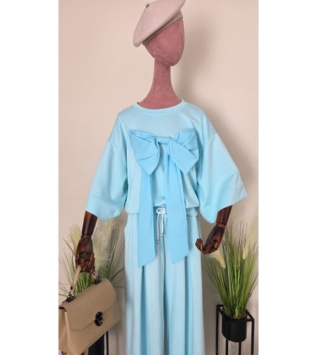 Compleu Casual Fundă-Baby Blue