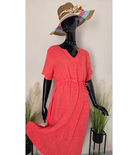 Rochie Midi Breeze-Coral