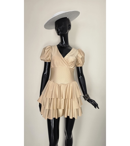 Rochie Amour Bej Auriu