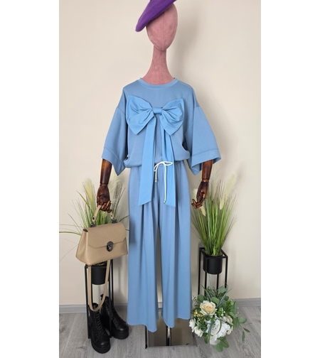 Compleu Casual Fundă-Albastru