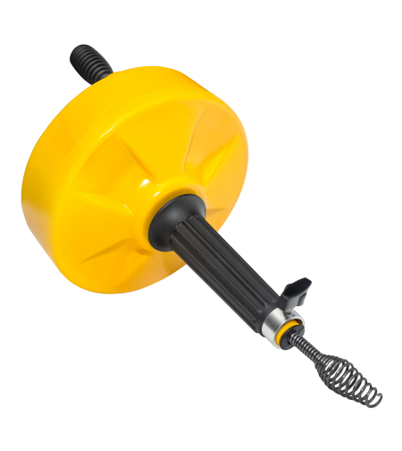 Вертушка для удаления засоров в трубах до Ø 50 мм длиной до 7,6 м, пластиковый барабан