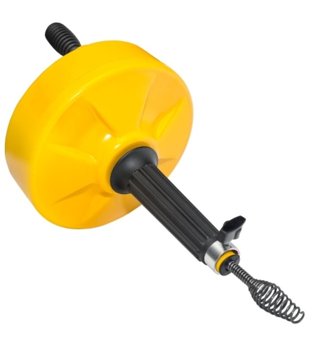 Вертушка для удаления засоров в трубах до Ø 76 мм длиной до 7,6 м, пластиковый барабан