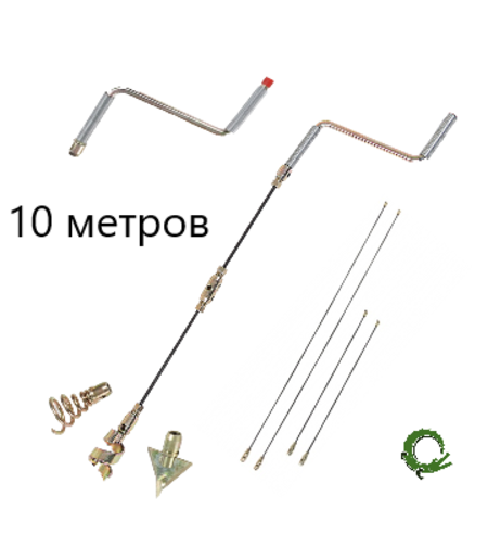 Набор для удаления засоров в канализации длиной 1 м