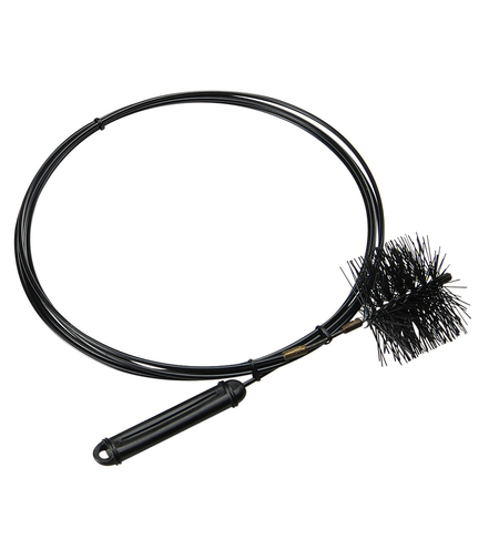 Устройство с одной насадкой: для прочистки труб до 50 мм и прочистки вентиляции до 100 мм