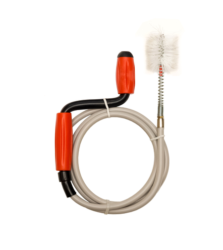 Устройство для удаления засора спираль в виниловой оплетке с ершиком, в трубах длиной до 1,5 м