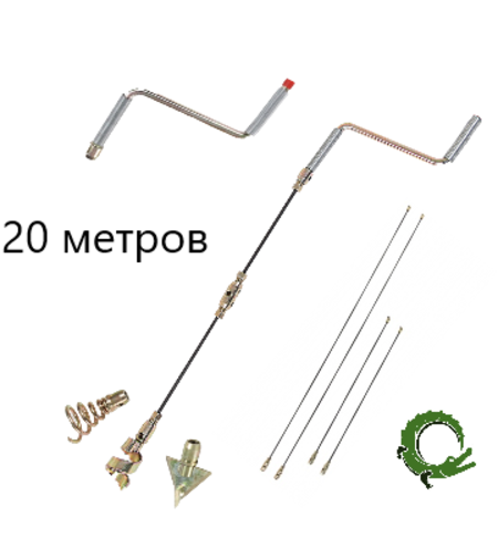 Набор для удаления засоров в канализации длиной 2 м