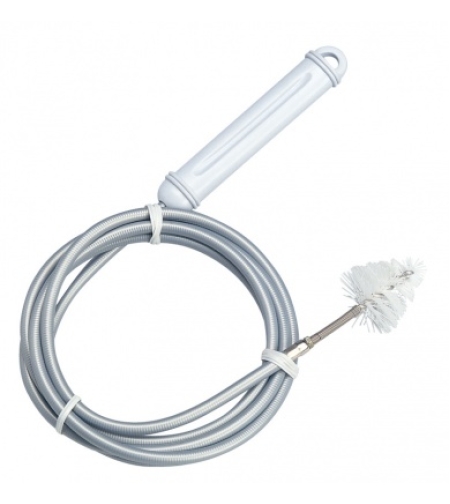 Устройство  для удаления засора спираль в виниловой оплетке с ершиком, для труб длиной до 1,5 м