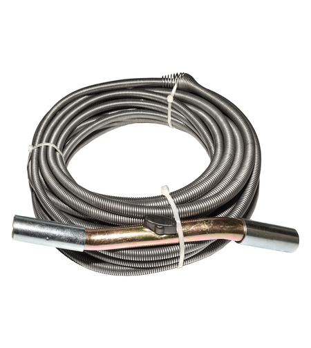Спираль сантехника с универсальной насадкой для удаления засоров в трубах Ø до 160 мм, длиной до 7,5 м