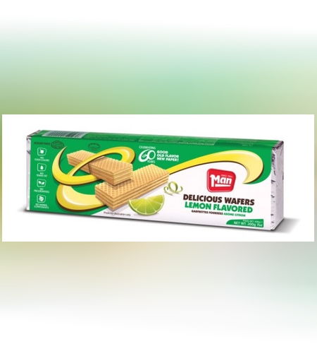 Lemon flavored wafers