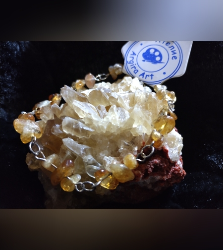 Гривна Цитрин - 19 см.