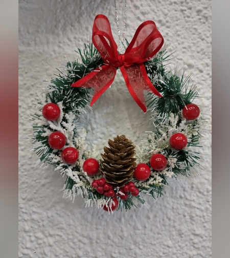 Коледен венец за врата