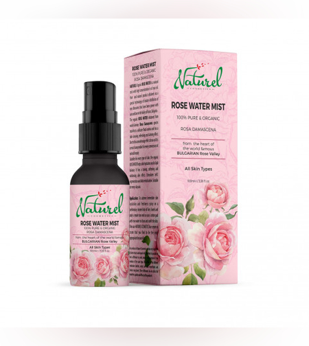 Органична Розова вода Натурел, спрей 100 мл