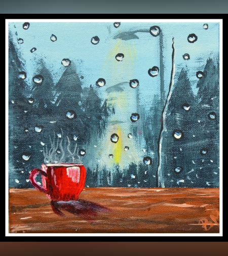 Горещо кафе в дъждовен следобед