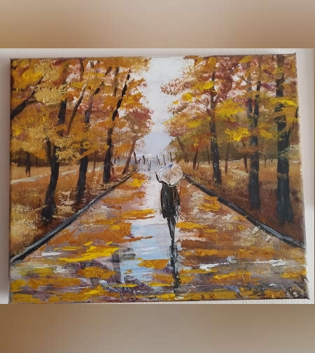 Дъждовен есенен ден