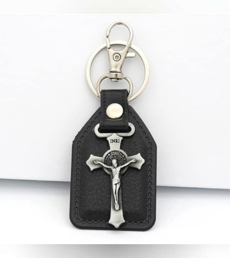 Ключодържател от кожа с Исус Христос