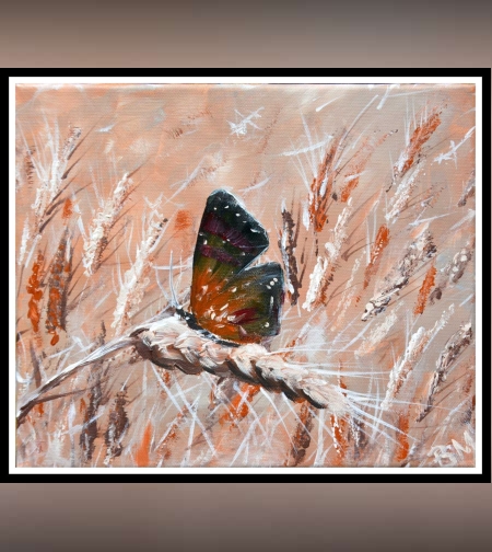 Житен клас с пеперуда