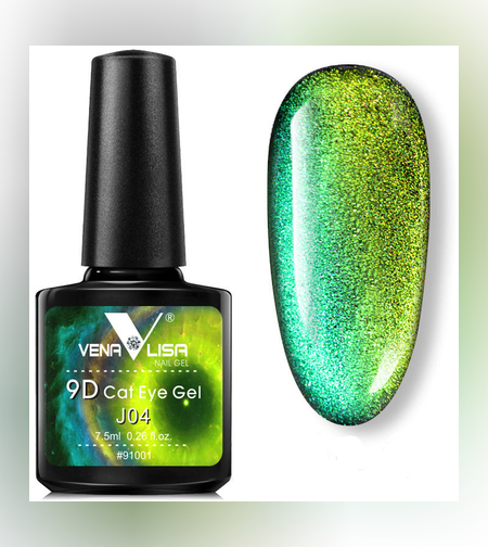 Venalisa 9D магнитен гел лак- Котешко око-04