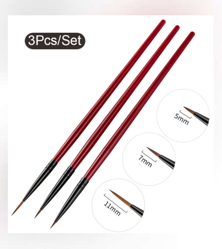 Комплект детайлни четки 3 бр.