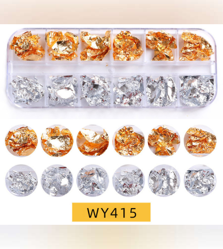 12 броя намачкано фолио за декорация 3D ефект