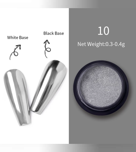 Огледален пигмент за нокти 10