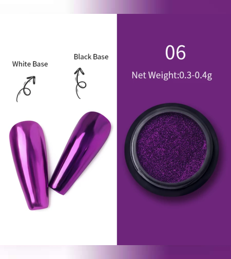 Огледален пигмент за нокти 06