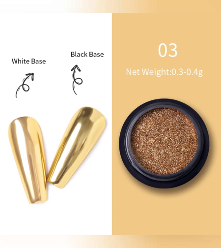 Огледален пигмент за нокти 03