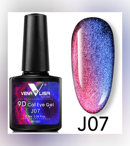 Venalisa 9D магнитен гел лак- Котешко око-07