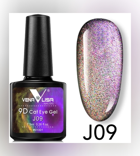 Venalisa 9D магнитен гел лак- Котешко око-09