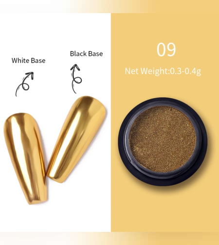 Огледален пигмент за нокти 09