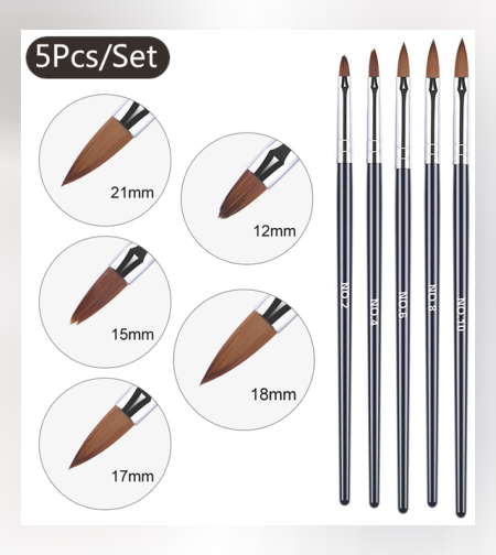 Комплект четки за акрил-5бр.